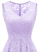 Women's Elegant Floral Lace Sleeveless Handkerchief Hem Asymmetrical Cocktail Party Swing Dress