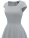 DRESSTELLS Women's Short Cap Sleeve Loose Plain Mini Sundress Casual Dresses