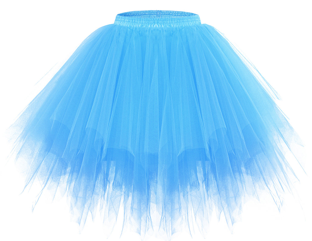 Women 50s Short Vintage Tulle Petticoat Skirt Ballet Bubble Tutu