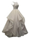 Women's Sexy Elegant Backless Beaded Prom Dress Long Wedding Dress Sleeveless Evening Gown