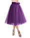 Knee Length Tulle Skirt Tutu Skirt Evening Party Gown Prom Formal Skirts