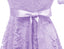DRESSTELLS Short Scoop Bridesmaid Floral Lace Dress Cocktail Formal Swing Dress