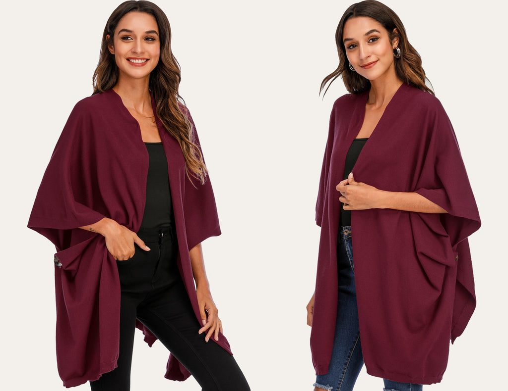 Pashmina Shawls And Wraps For Women Plus Size Poncho Cape Cardigan Cloaks Poncho Sweater Winter Warm Fall Accessories