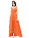 Dresstells Long Bridesmaid Dress High-low Evening Gown Ruched Prom Dress