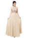 Dresstells Long Prom Dress Chiffon Two Pieces Evening Gown Beading Dress