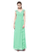 Dresstells Long Bridesmaid Dress Ruffle Evening Gown Ruched Prom Party Dress