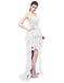Dresstells Long Prom Dress Asymmetric Evening Gown Ruffle Party Dress