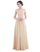 Dresstells Long Bridesmaid Dress Chiffon Prom Dress Ruched Evening Party Gown