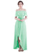 Dresstells Long Bridesmaid Dress Off Shoulder Hi-Lo Evening Gown Cowl Prom Dress