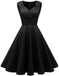 Women's Short Vintage 1950s Cocktail Rockabilly Party Swing Prom Dresses