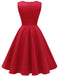 Women's Short Vintage 1950s Cocktail Rockabilly Party Swing Prom Dresses